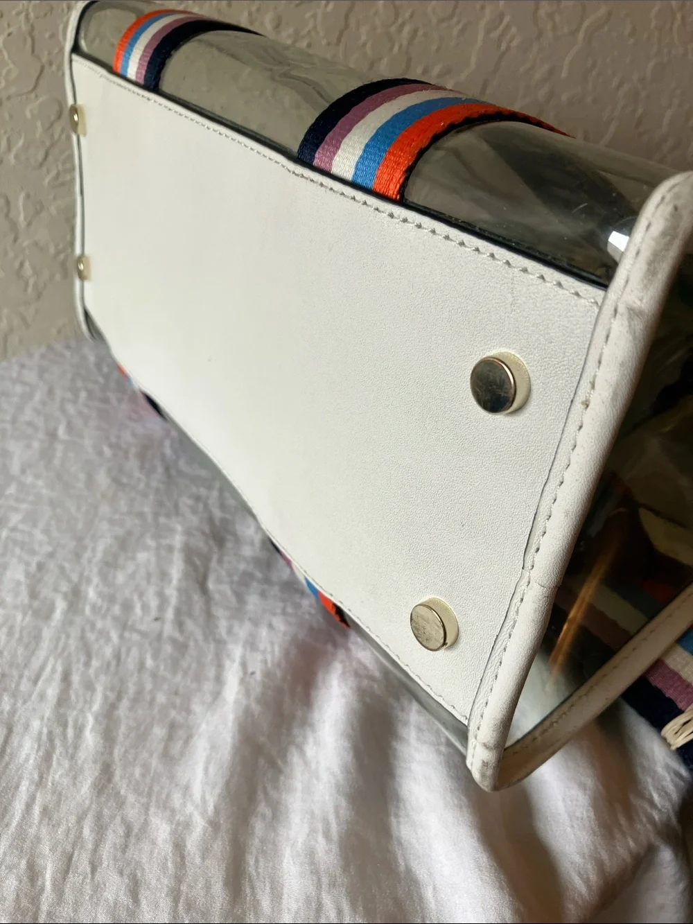 kate spade: Sam See-Through Medium Satchel Tote- Shoulder Strap- flaws